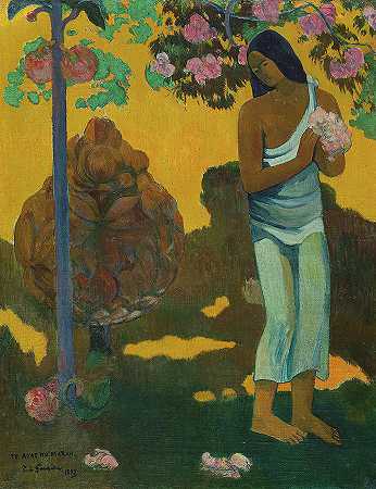 1899年玛丽月`Month of Mary, 1899 by Paul Gauguin