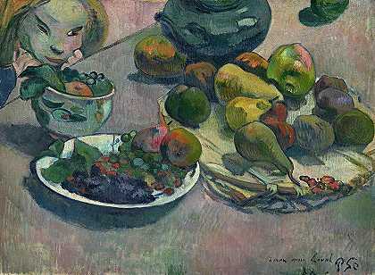 水果，1888年`Fruit, 1888 by Paul Gauguin
