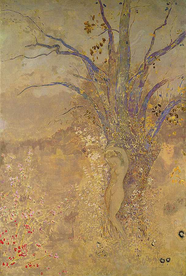 重生，1908年春天`Rebirth, Spring, 1908 by 奥迪隆·雷东