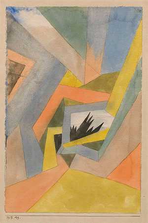 冷杉的想法`The Idea of Firs (1917) by Paul Klee