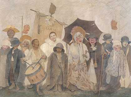 瓦恰尔卡德`La Vachalcade (1896~1900) by Fernand Pelez