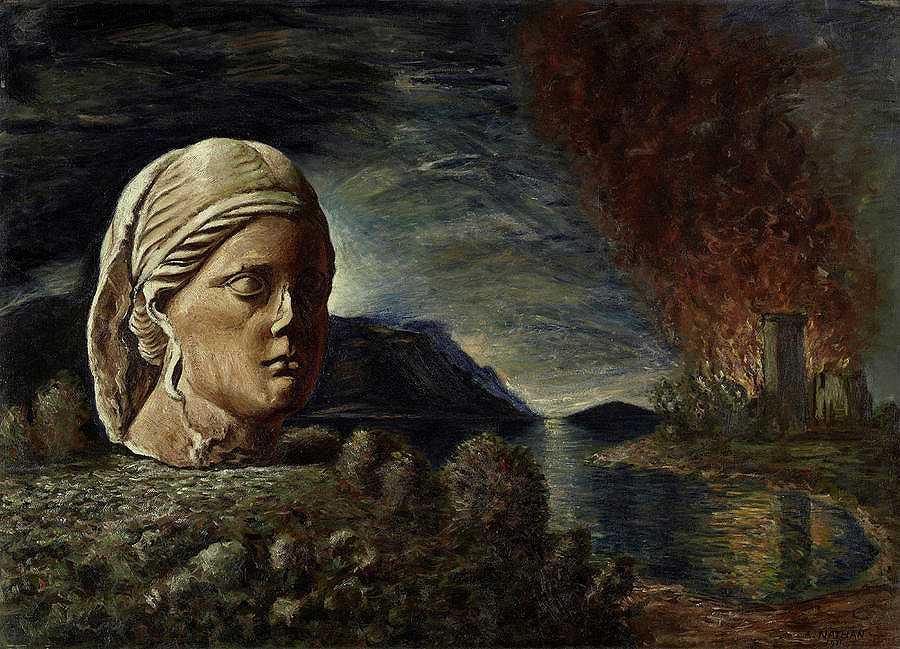 火灾，1931年`Fire, 1931 by Arturo Nathan