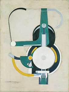 绘画（以前是机器）`
Painting (formerly Machine) (1916)  by Morton Livingston Schamberg