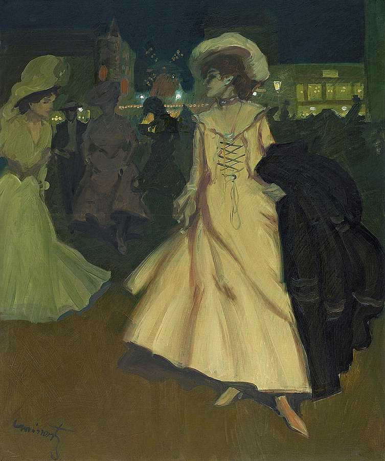 红磨坊出口，1902年`Exit from the Moulin Rouge, 1902 by Tony Minarts – Antoine Guillaume