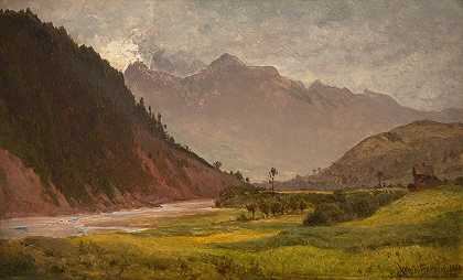 皮耶尼山脉的晴朗天气`Fair Weather in the Pieniny Mountains (1884) by Wojciech Gerson