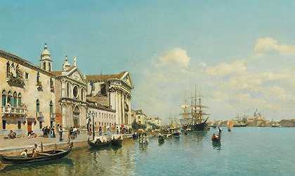 威尼斯扎特`The Zattere, Venice by Federico del Campo