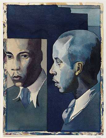 自画像`Self~Portrait (circa 1941) by Samuel Joseph Brown, Jr.