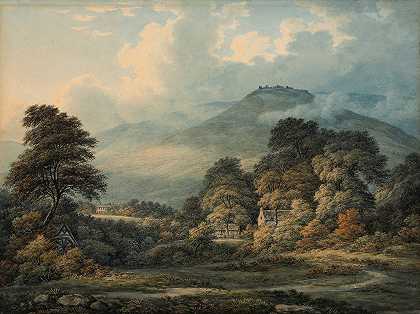 山峦辽阔`Extensive Landscape with Distant Mountains (c. 1810~20s) by John Glover