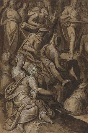 圣约翰布道`Saint John Preaching (1575~1580) by Anthonie van Blocklandt