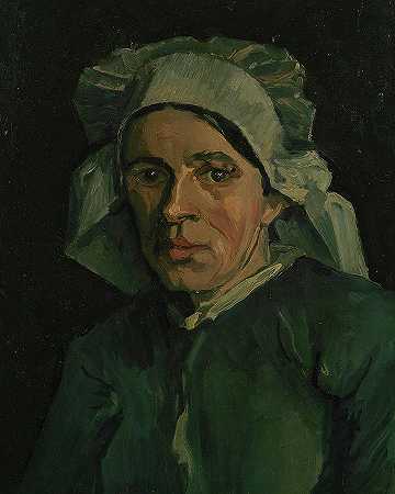 一个女人的头-3`Head of a Woman – 3 by Vincent Van Gogh