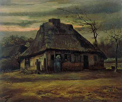 小屋`The Cottage by Vincent Van Gogh