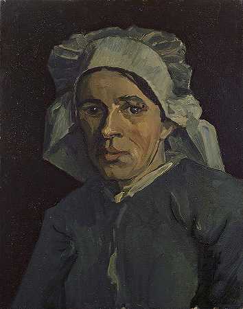 女人的头`Head of a Woman by Vincent Van Gogh