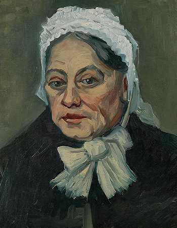 一位老妇人的肖像`Portrait of an Old Woman by Vincent van Gogh