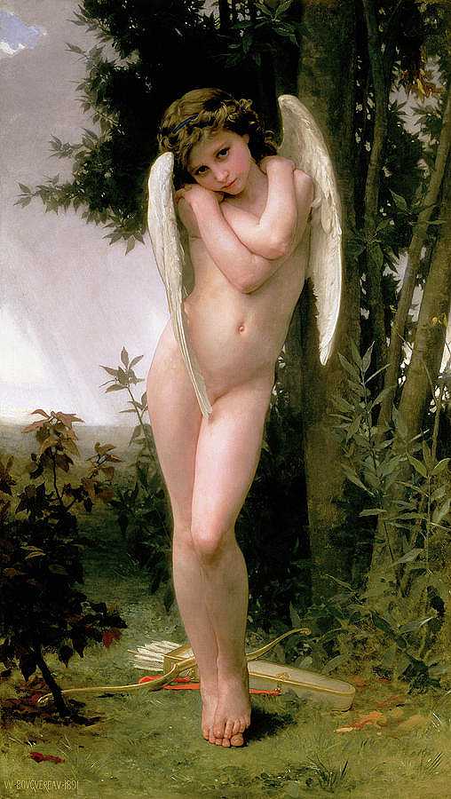 丘比特，1891年`Cupidon, 1891 by William-Adolphe Bouguereau