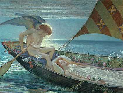梦，1902年`A Dream, 1902 by 沃尔特·克莱恩