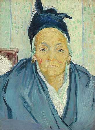 阿尔勒的一位老妇人`An Old Woman of Arles by Vincent Van Gogh