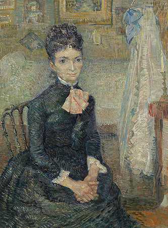 Leonie Rose Charbuy Davy肖像`Portrait of Leonie Rose Charbuy-Davy by Vincent Van Gogh