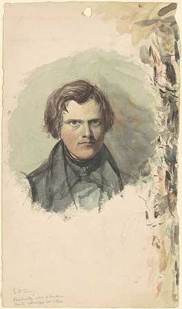 自画像2`Self~Portrait II (c. 1830s) by Seth Wells Cheney