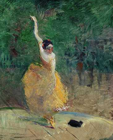 西班牙舞者`Spanish Dancer by Henri de Toulouse-Lautrec