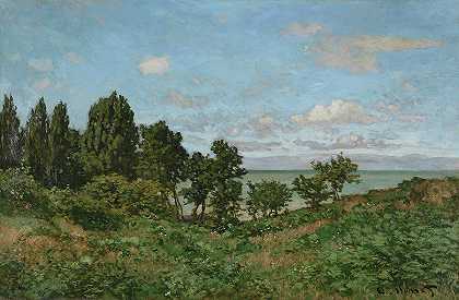 海岸景观`Coastal Landscape by Claude Monet