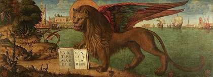 圣马可之狮，1516年`The Lion of Saint Mark, 1516 by Vittore Carpaccio