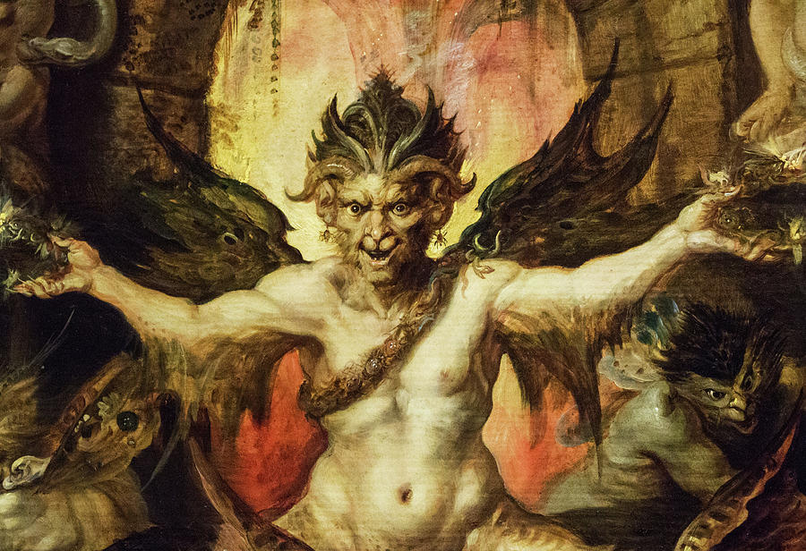 人类永恒的困境：善与恶的选择——魔鬼`Mankind\’s Eternal Dilemma, The Choice Between Virtue and Vice – Devil by Frans Francken the Younger