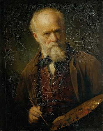 自画像`Selbstporträt (1881) by Friedrich von Amerling