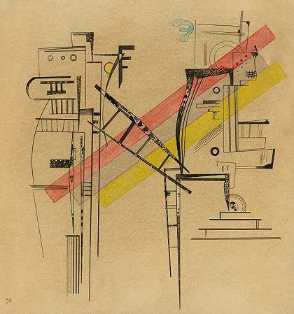 传输`Transmission (1935) by Wassily Kandinsky