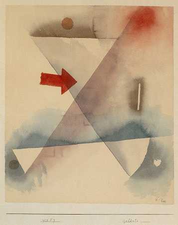 响`Ringing (1928) by Paul Klee