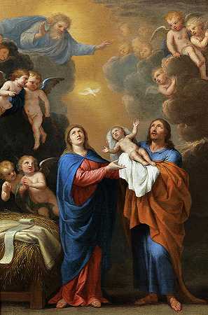 神圣的家庭`The Holy Family by Philippe de Champaigne