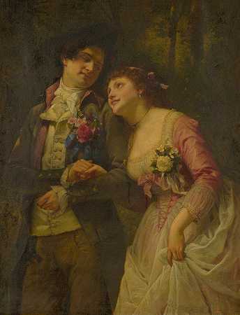 约婚夫妇`The Betrothed by Charles Louis Müller