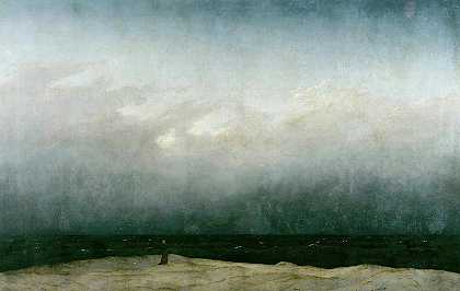海边的和尚`Monk by the Sea by Caspar David Friedrich