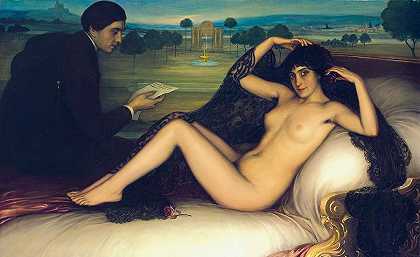 诗歌的维纳斯`Venus of Poetry by Julio Romero de Torres
