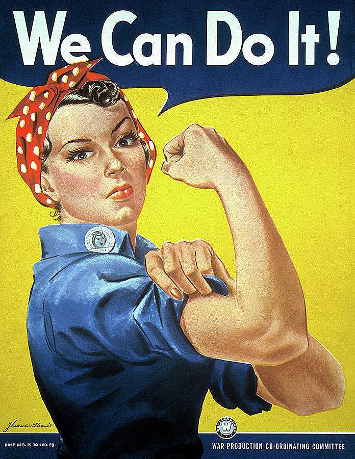 我们能做到-铆工罗西`We Can Do It – Rosie The Riveter  by American School