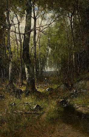 坦普尔森林`Temple Woods (1882) by Max Weyl