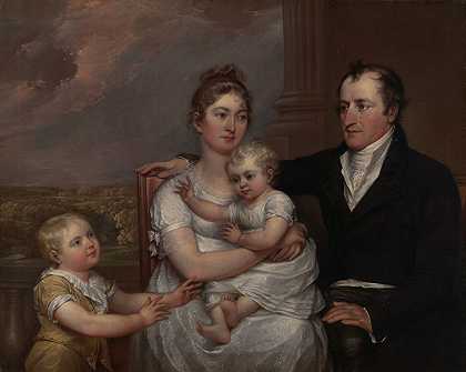 韦尔内家族`The Vernet Family (1806) by John Trumbull