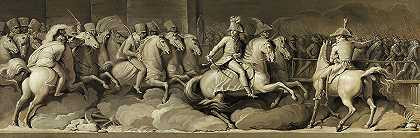 洛迪战役中的拿破仑·波拿巴`Napoleon Bonaparte at the Battle of Lodi by Andrea Appiani
