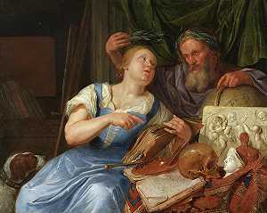 绘画寓言`Allegory of Painting by Jacob Toorenvliet