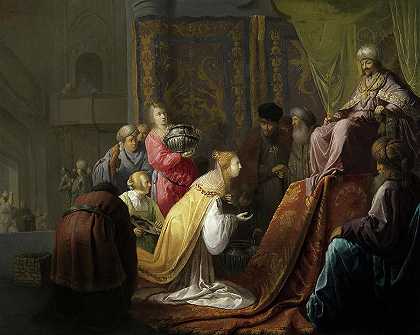 所罗门和示巴女王`Solomon and the Queen of Sheba by Willem de Poorter