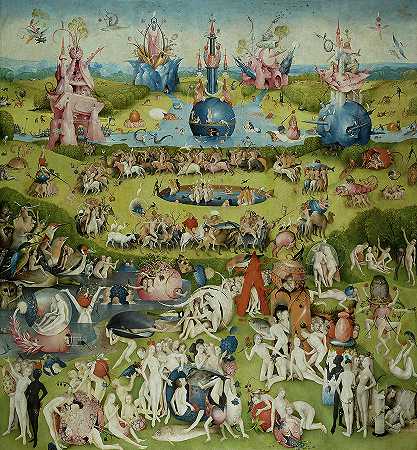 《人间欢乐花园》中幅`The Garden of Earthly Delights, Center Panel by Hieronymus Bosch