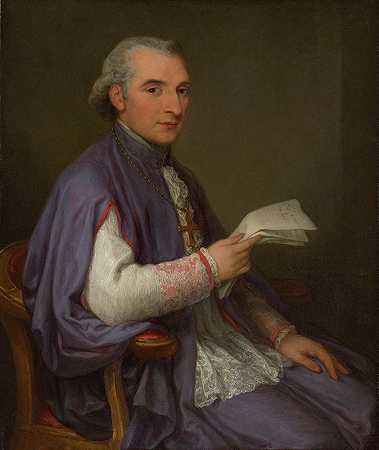 朱塞佩·斯皮纳主教（1756-1828）`Monsignor Giuseppe Spina (1756–1828) (1798) by Angelica Kauffmann