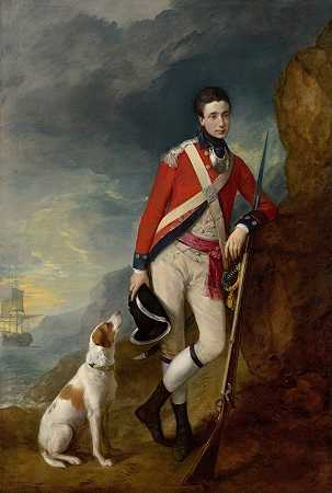 步兵第四团的军官`An officer of the 4th Regiment of Foot by Thomas Gainsborough