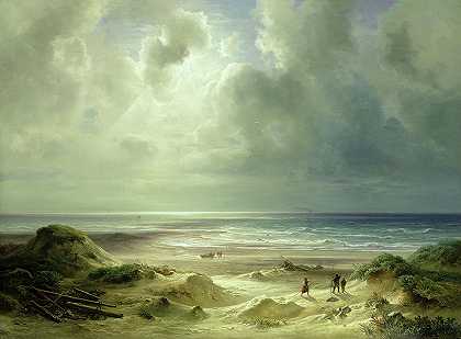 平静的大海`Tranquil Sea by Carl Morgenstern