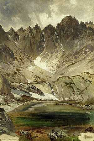 奥地利施蒂利亚达克斯坦冰川`The Dachstein Glacier, Styria, Austria by Theodore Von Hormann
