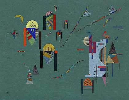 垂直口音-垂直口音`Vertical Accents – Accents Verticaux by Wassily Kandinsky
