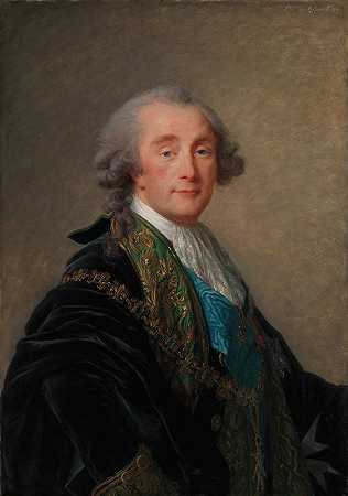 亚历山大·查尔斯·艾曼纽尔·德克鲁索尔·弗洛伦萨克（1743-1815）`Alexandre Charles Emmanuel de Crussol~Florensac (1743–1815) (1787) by Elisabeth Louise Vigée Le Brun
