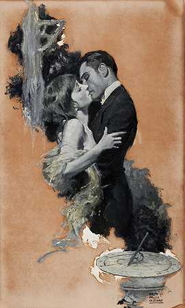 热吻`A Passionate Kiss (1922) by Ralph Pallen Coleman