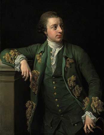 托马斯·福特斯库肖像`Portrait of Thomas Fortescue (1767) by Pompeo Batoni