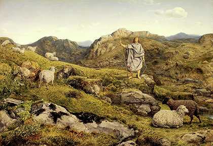 荒野中的大卫`David in the Wilderness by William Dyce