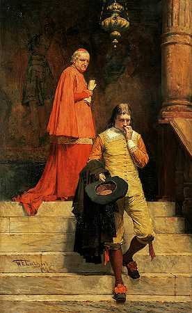 吉尔·布拉斯和格拉纳达大主教`Gil Blas and the Archbishop of Granada by William Ewart Lockhart